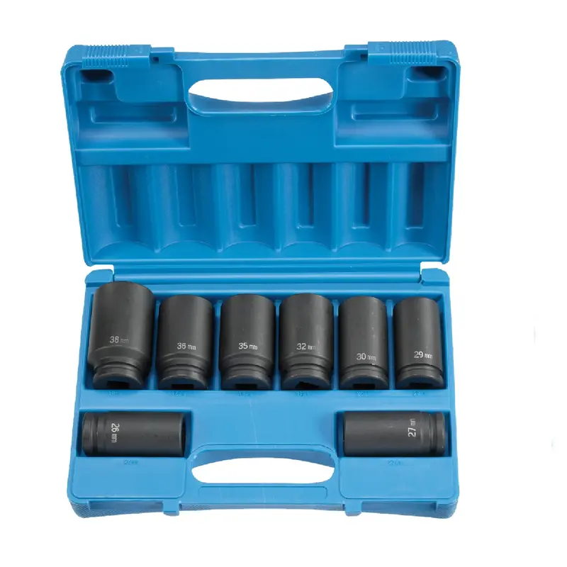 Grey Pneumatic 8134Md Deep Impact Socket Set – 8-Piece, 3/4-Inch Drive, Metric 1
