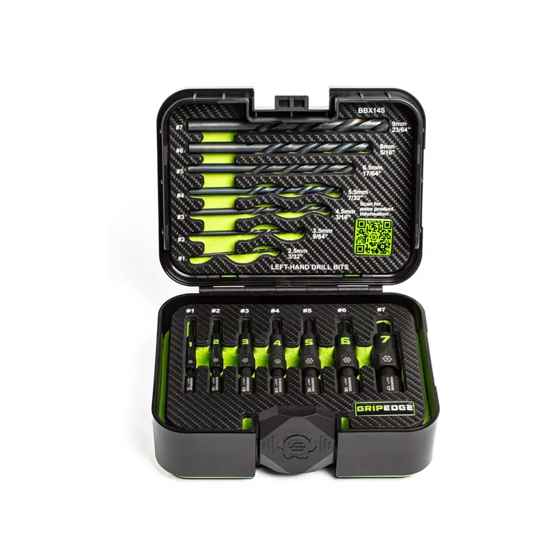 Gripedge Bbx14S 14-Piece G-Fors Bolt And Screw Extractor Set 1