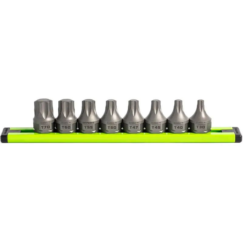Gripedge Ddsb8S 8-Piece 3/8-Inch Drive Low-Profile Star (Torx) Dual-Action Bit Set 1
