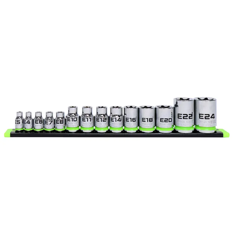 Gripedge Es14S 14-Piece Rpt E-Star Socket Set – Ergonomic, Low-Profile Design 1