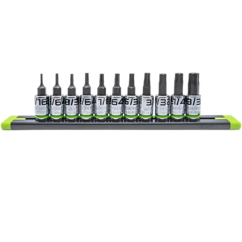 Gripedge Ge11Asshsrpt 1/4" Drive Sae Rpt Hex Bit Set – 11-Piece 1