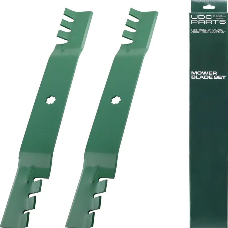 Gy20850 Mulching Mower Blades (2-Pack) For John Deere 42" Models Including D100–D130, E100–E130, S100, Z225, And Gator Tractors 1
