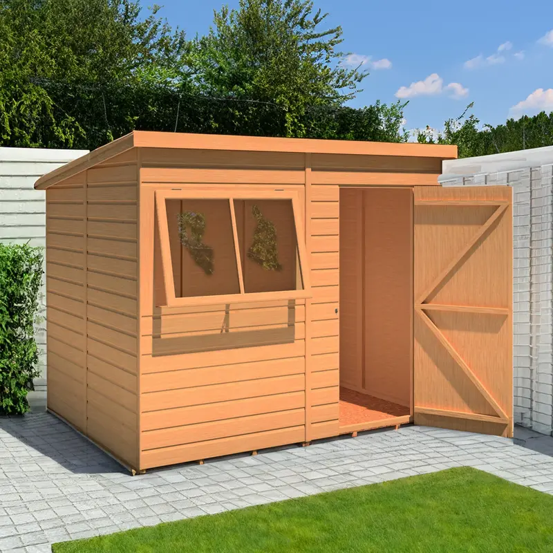 Hampshire Pent Roof Shed – 5'9" X 7'10" Dip-Treated Shiplap 1