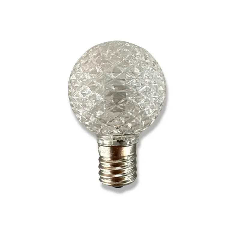 Hbl G40 Faceted Bulbs – E17 Base, Warm White, 25-Pack 1