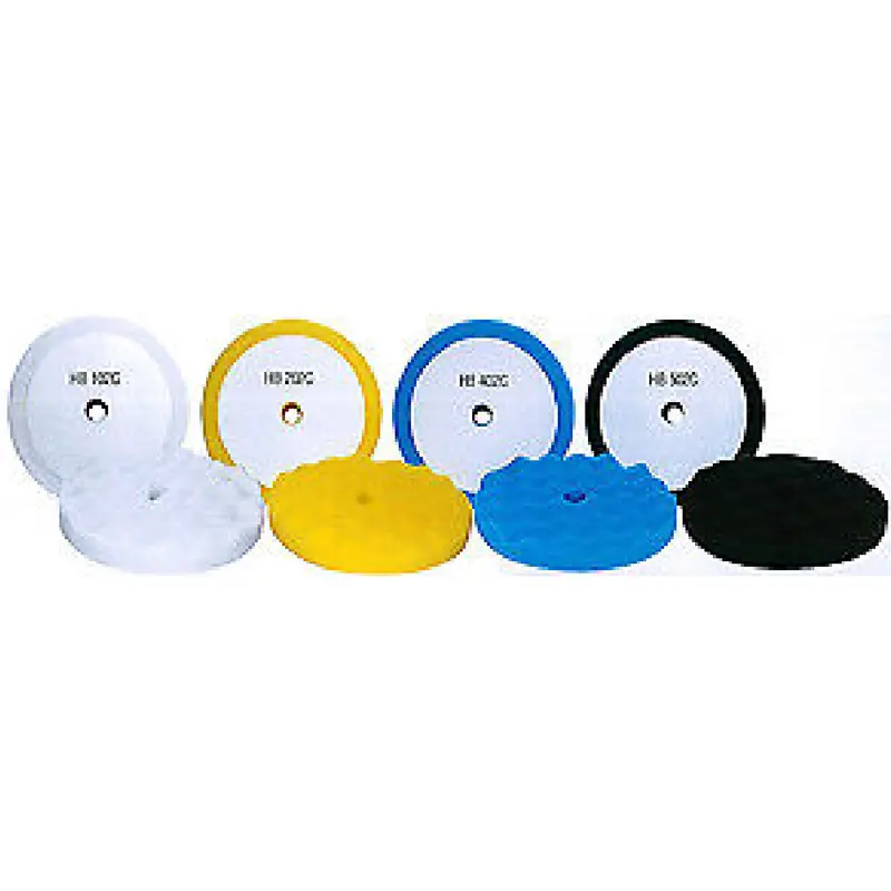 Hi-Tech Hb102C Aggressive White Hi-Buff Waffle Polishing Pad (2-Pack, 9") 1