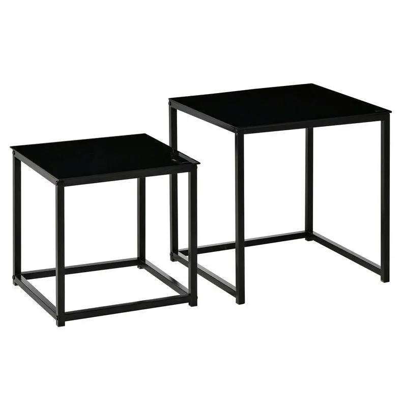 Homcom Set Of Two Nesting Side Tables 1