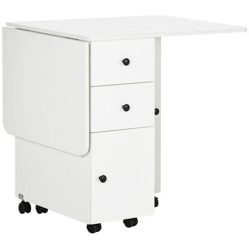 Homcom Space-Saving Folding Dining Table – Seats 4 To 6, Compact Design 1