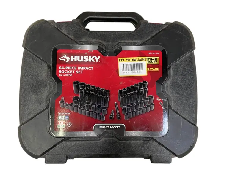 Husky 1/2" Drive Sae/Metric 6-Point Impact Socket Set – Incomplete (3 Sockets Missing) 1