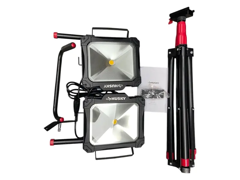 Husky 10,000-Lumen Twin-Head Led Work Light – K40189 / 1003-989-701 1