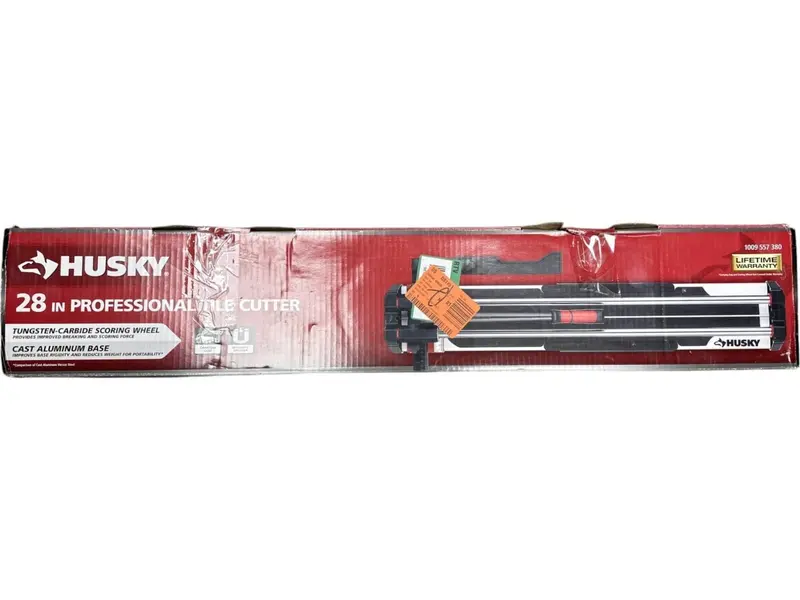 Husky 28" Professional Tile Cutter – Used, Missing Folding Guide 1