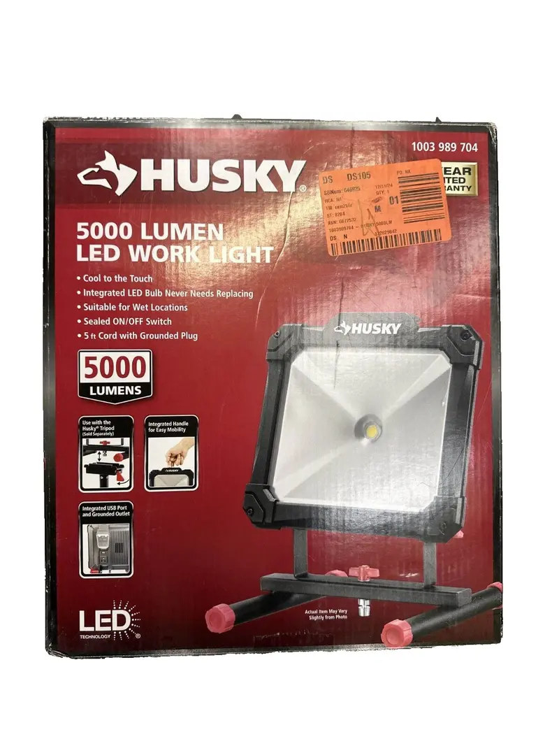 Husky Portable High-Output Led Work Light – 5000 Lumens 1