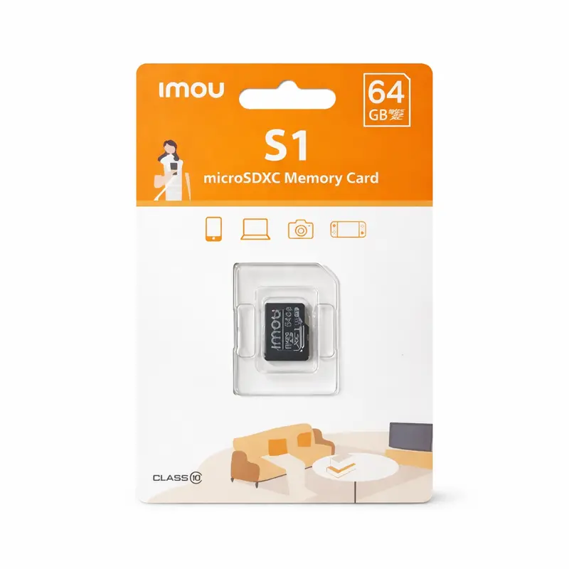 Imou Microsdxc Memory Card – 64Gb Or 128Gb Class 10 Uhs-I For Security Cameras & Mobile Devices 1