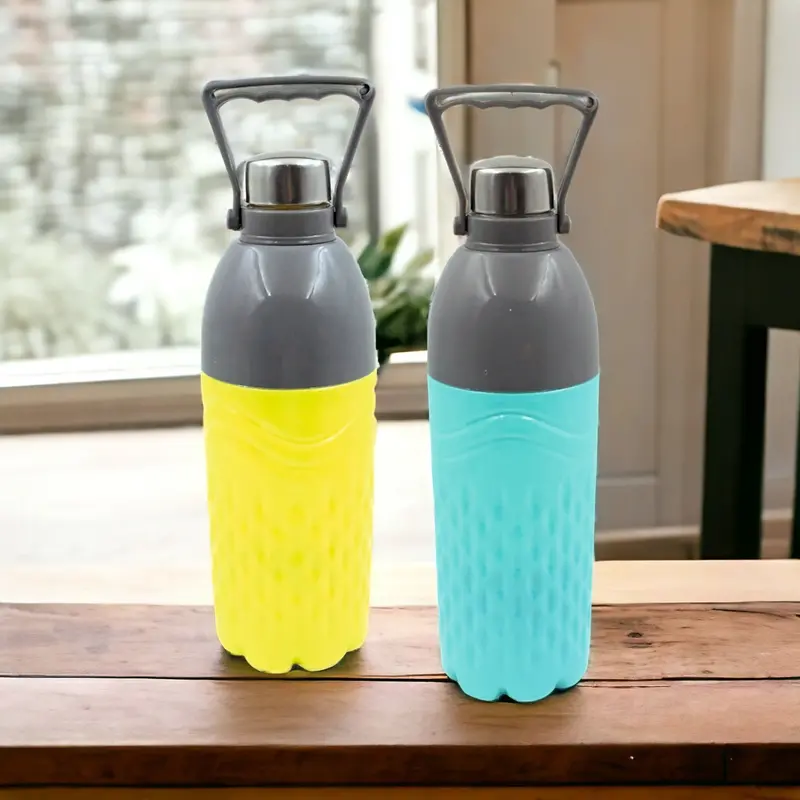 Insulated Sports Water Bottle With Handle – Leakproof 1400Ml/1800Ml Thermos For Gym, Yoga, Office & School 1