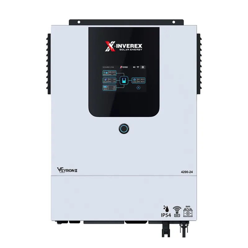 Inverex Veyron Ii Premium Solar Inverter – 4200W Output, 24V Dc, 8Kw Pv Input, Ip54 Weather-Resistant Design 1