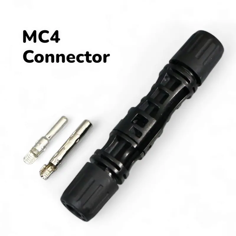Ip68-Rated Mc4 Solar Connectors – 1500V Copper Pin Male/Female Waterproof Pair 1