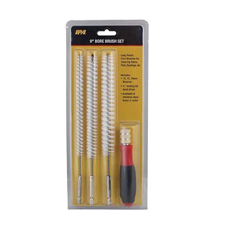 Ipa 9" Nylon Bore Brush Set — Non-Abrasive Interior Surface Care 1