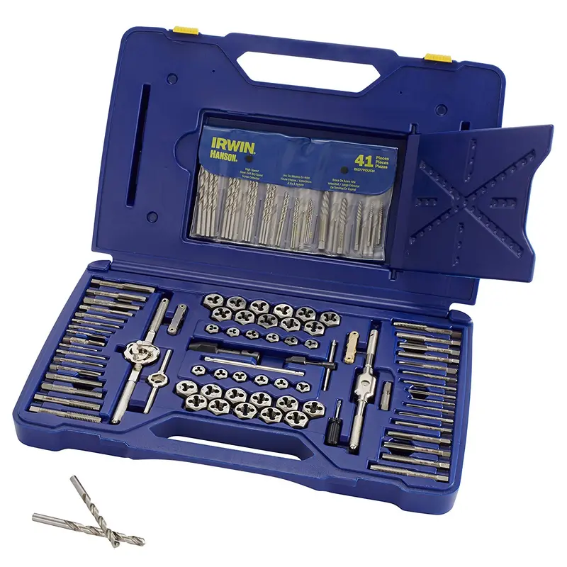 Irwin 26377 Tap, Die & Drill Bit Set – 117-Piece Professional Mechanics Kit 1
