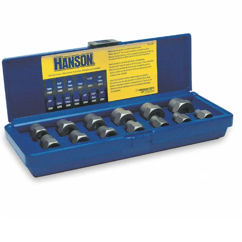 Irwin 54113 13-Piece Heavy-Duty Bolt Extractor Set (1/4"–3/4") 1