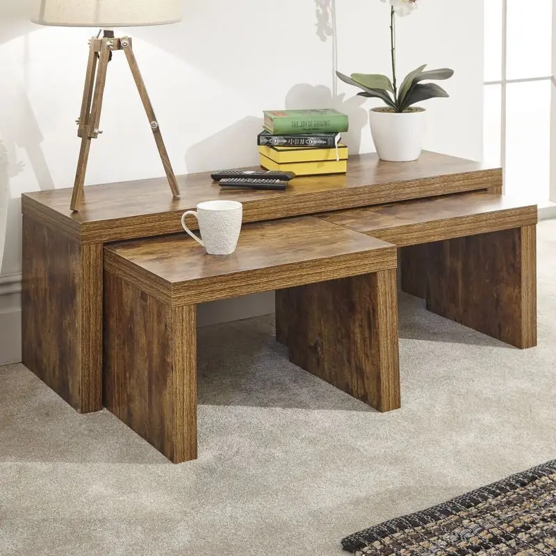 Jakarta Natural Wood Nesting Tables Set 1