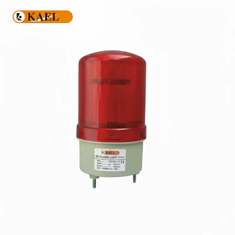 Kael 1101J Red Revolving Warning Light – Led Beacon, 12–220V Ac/Dc, High-Visibility Signal Lamp 1