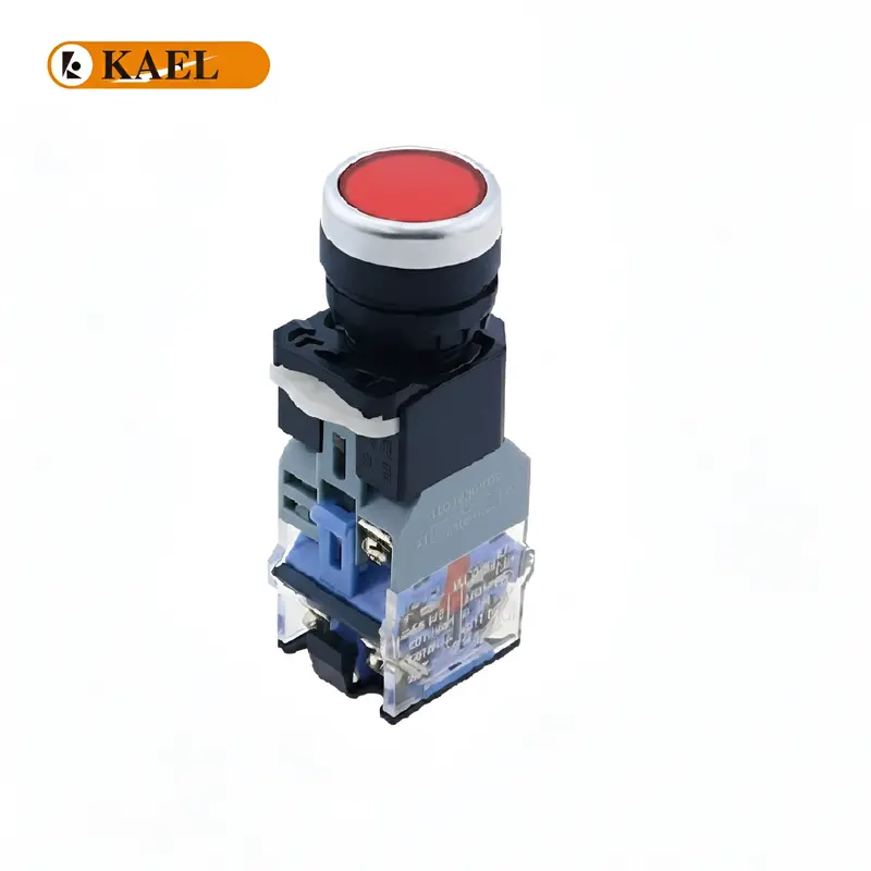 Kael La-38-11 Dn Red Led Push Button – 22Mm, 220Vac, Illuminated Industrial Switch 1