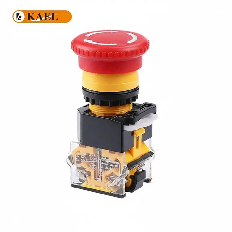 Kael La-38-11Zs Emergency Stop Push Button – 22Mm, Mushroom Head, Latching Safety Switch 1