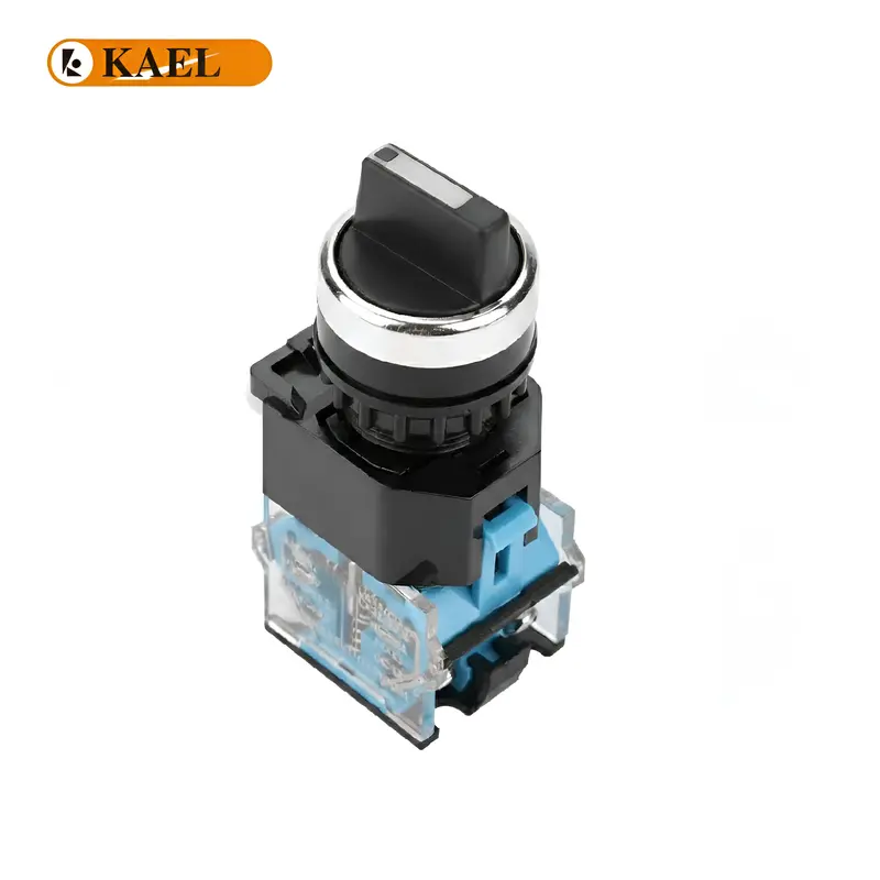 Kael La38-20Bx3 Rotary Selector Switch – On-Off-On, 22Mm, Long Handle, 3-Position Control 1