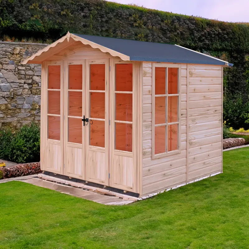 Kensington 6'3" X 6'8" Classic Apex Summerhouse – Premium Dip-Treated Shiplap Siding 1