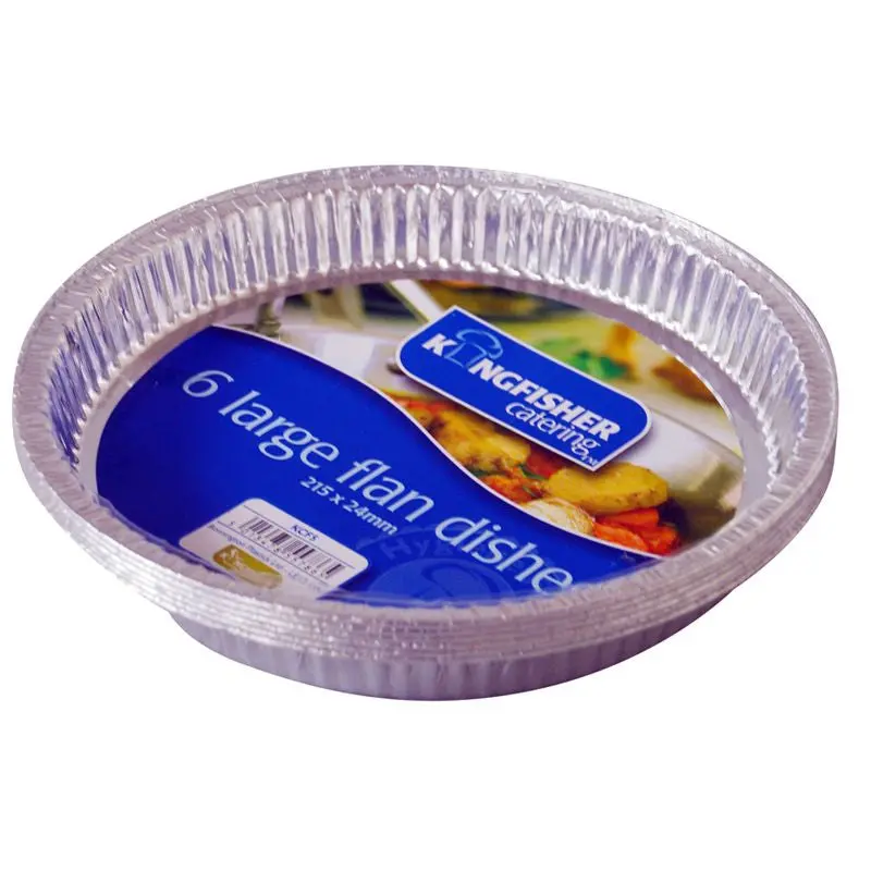 Kingfisher Large Foil Flan Cases – Pack Of 6 1