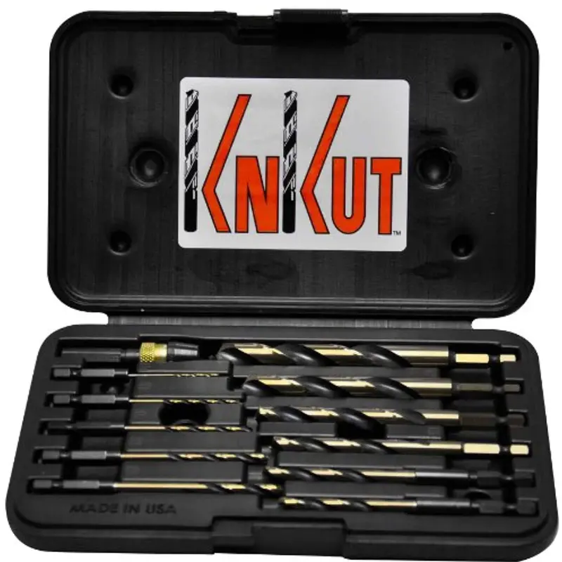 Knkut 12Kkqrd 12-Piece 1/4" Hex Shank Quick-Release Drill Bit Set 1