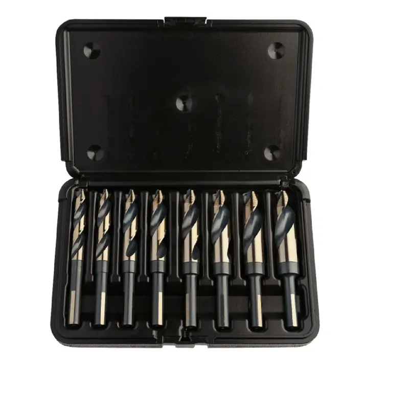 Knkut 8Kk12Sp 8-Piece Reduced-Shank Step Drill Bit Set — 1/2" Hex Shank 1