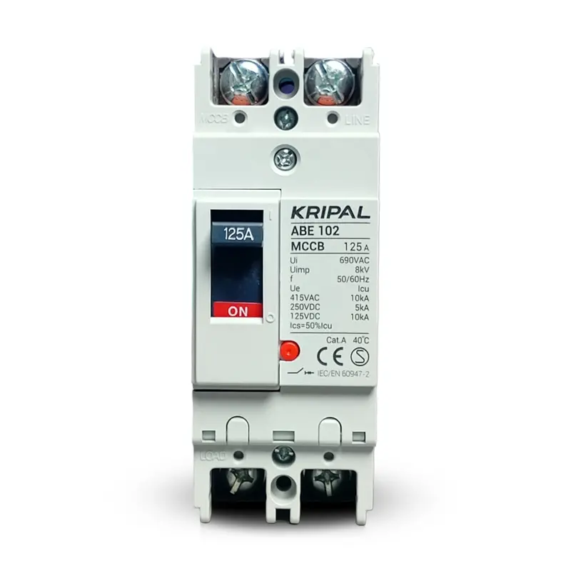 Kripal Abe-102 2-Pole Mccb – 125A Adjustable Trip Moulded Case Circuit Breaker 1