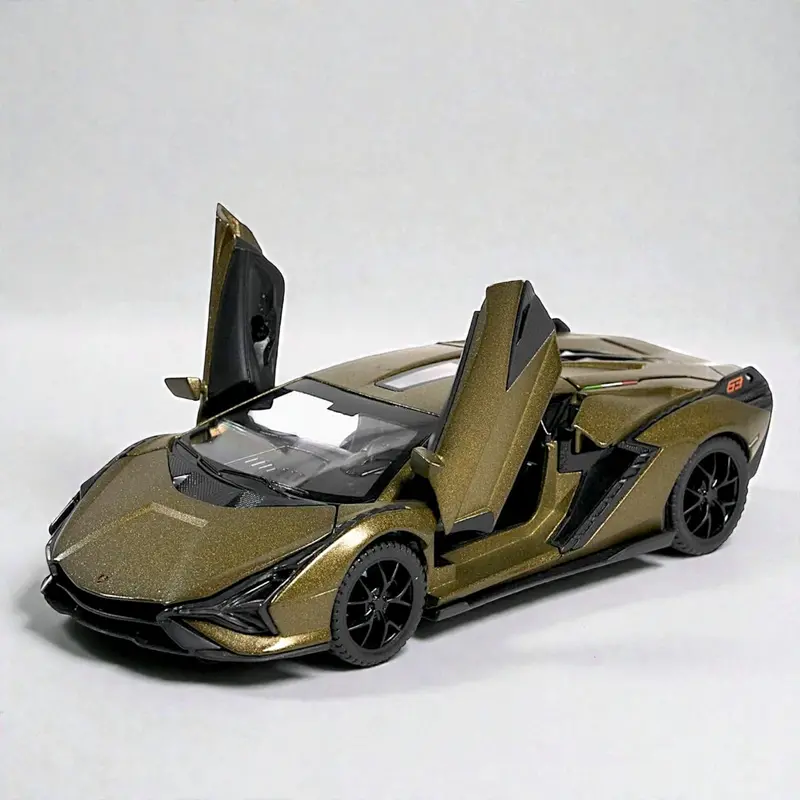 Lamborghini 1:32 Die-Cast Pull-Back Model – Exclusive Alloy Toy Car Featuring Light-Up Effects & Working Doors 1