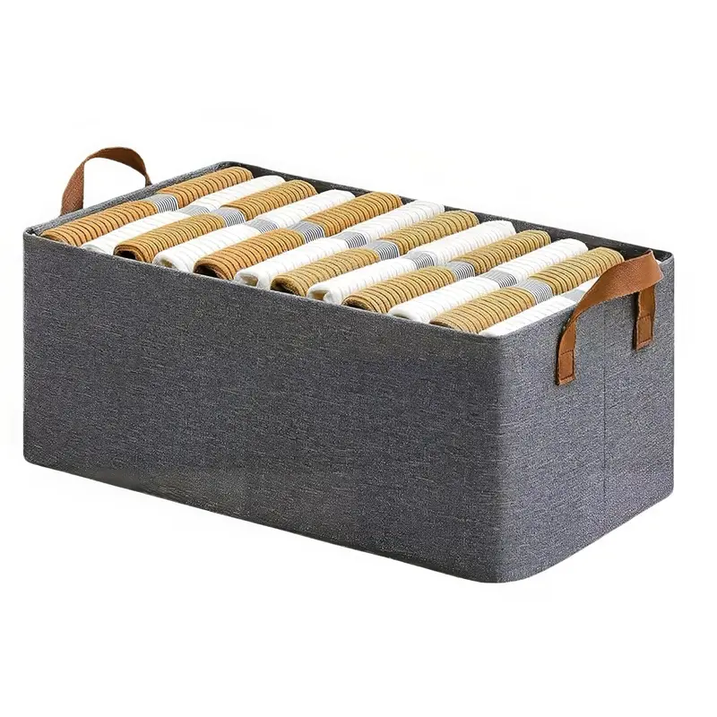 Large Fabric Storage Bins – Collapsible Cloth Baskets For Dorm, Travel & Home Organization 1