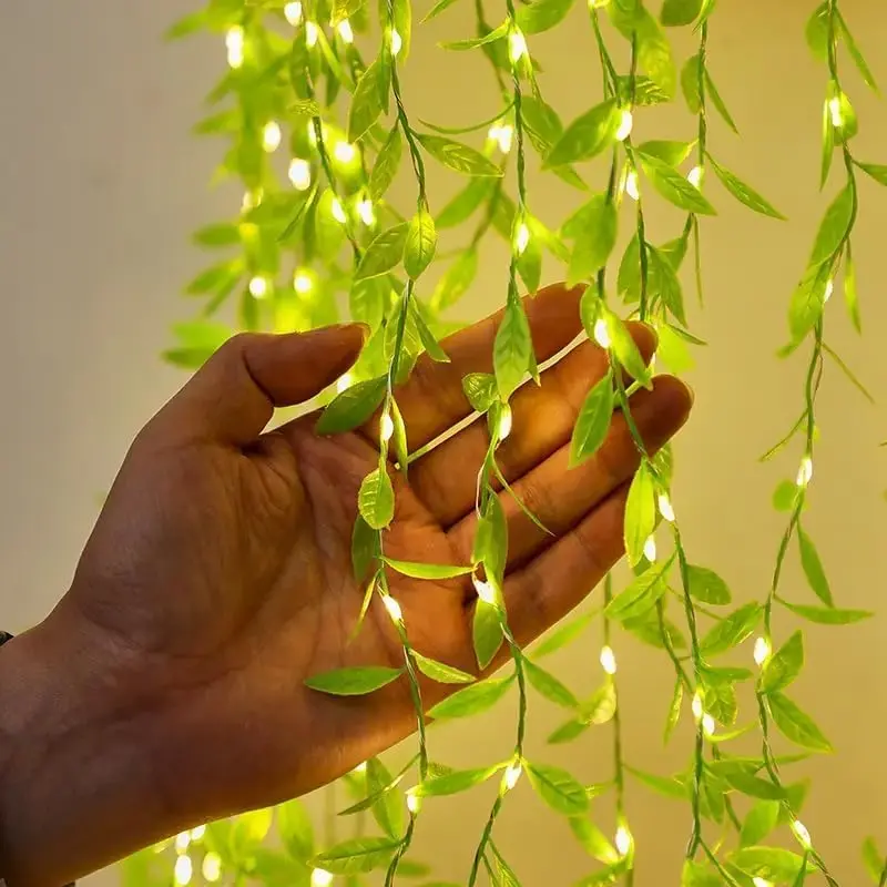 Leaf-Themed Led String Light – 200-Bulb Fairy Light With Remote, 8 Flash Modes & Dimmable Brightness 1