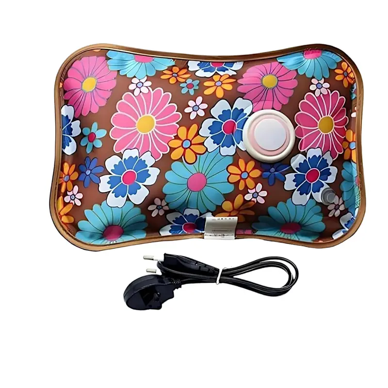 Leak-Proof Electric Heating Pad – Adjustable Hot Water Bag For Muscle Pain & Comfort (Multi-Color) 1