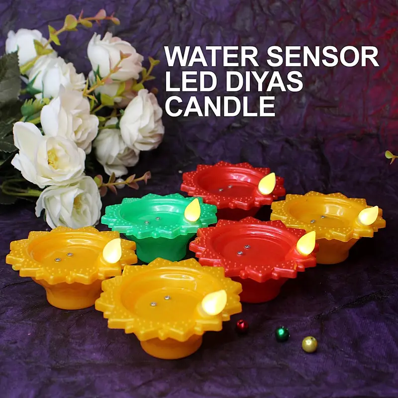 Led Tea Light Diyas – Multicolor Battery-Powered Candles For Festive & Home Decor (6-Pack) 1