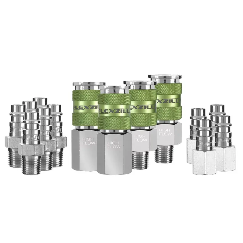 Legacy Flexzilla Pro A53458Fz – 14-Piece High-Flow Coupler And Plug Kit 1