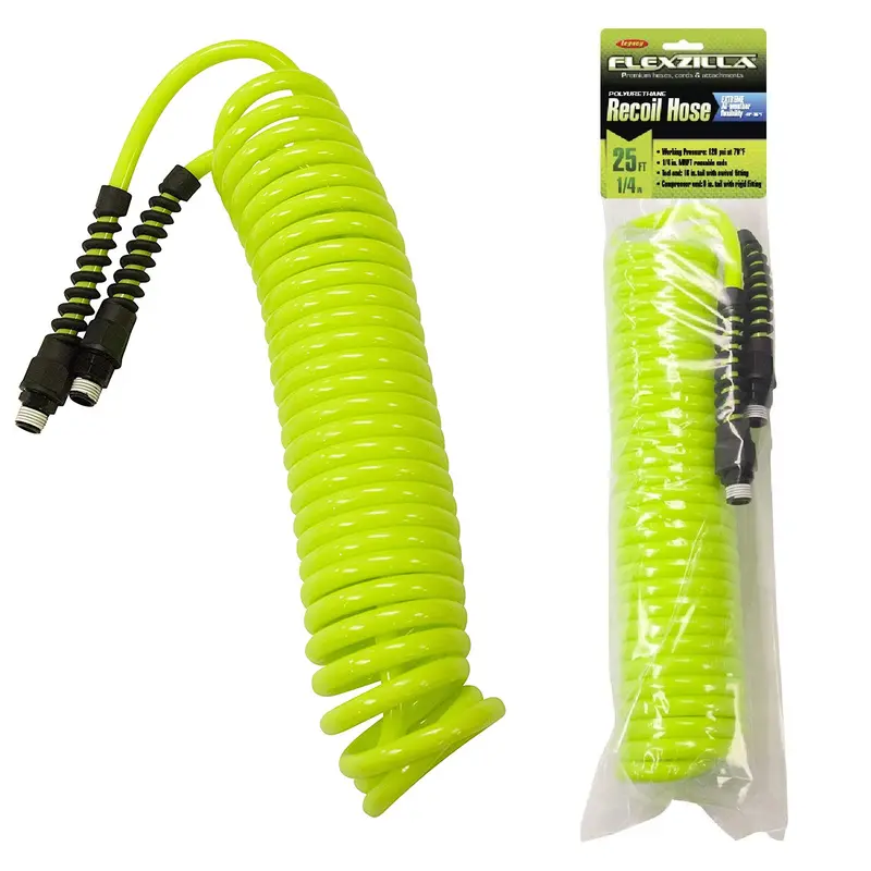 Legacy Lp1425Afz 25-Foot Flexzilla Recoil Air Hose – 1/4" Id, 1/4" Mnpt Ends 1