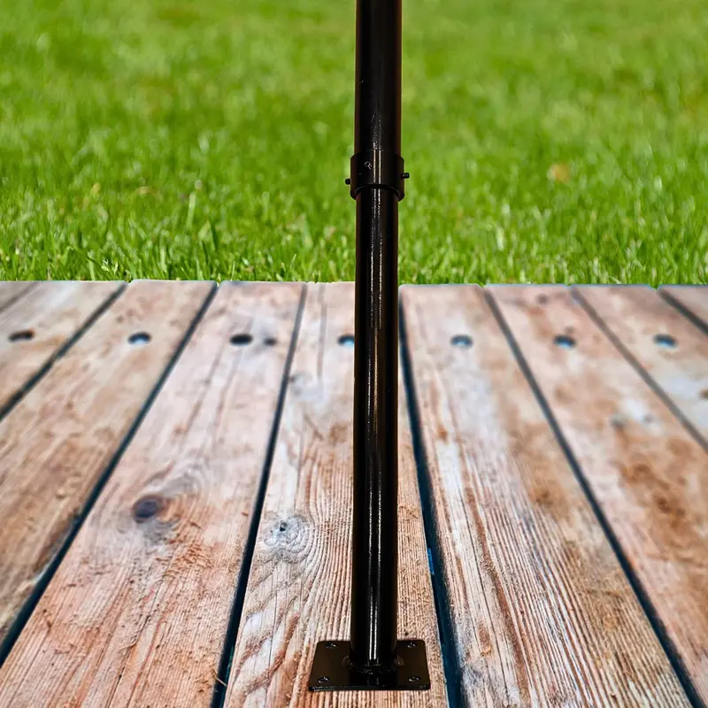 Light Pole Floor/Deck Mount Bracket – Heavy-Duty Standalone Base 1