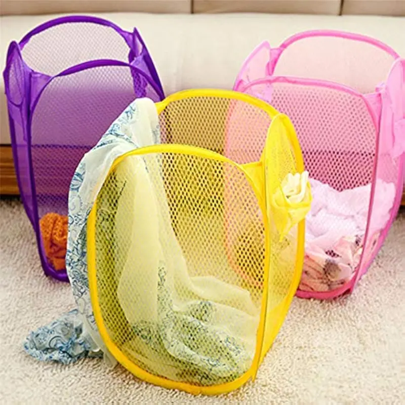 Lightweight Nylon Mesh Laundry Bag – Reinforced Handles & Breathable Design For Easy Carrying 1