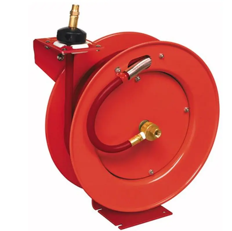 Lincoln 83754 Auto-Rewind Air Hose Reel – 50-Foot Capacity, 1/2" Id With Spring-Assisted Retraction 1