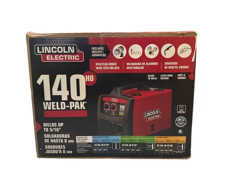 Lincoln Electric K2514-1 140 Hd Weld-Pak Mig/Flux-Cored Welder – Inspection Notes Included 1