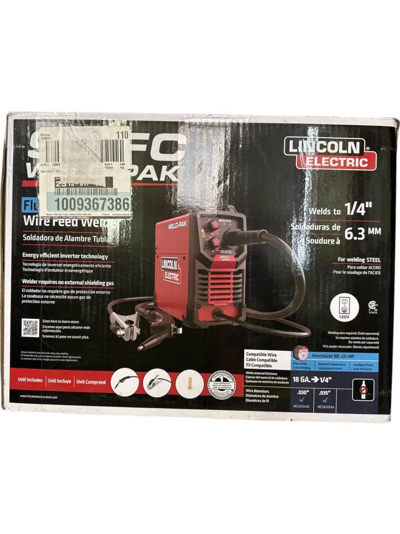 Lincoln Electric K5255-1 90I Flux-Cored Welder – 120V, Sold For Parts 1