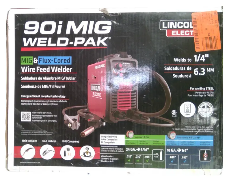 Lincoln Electric K5256-1 Weld-Pak 90I Mig/Flux-Cored Dual-Process Welder 1