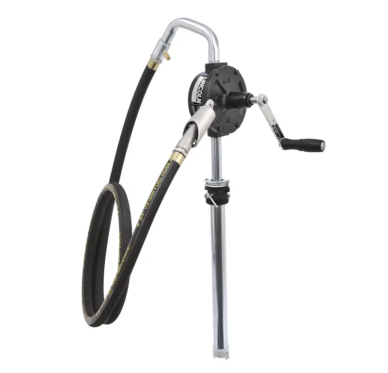 Lincoln Industrial 1387 Rotary Drum Fuel Transfer Pump With Hose Assembly 1