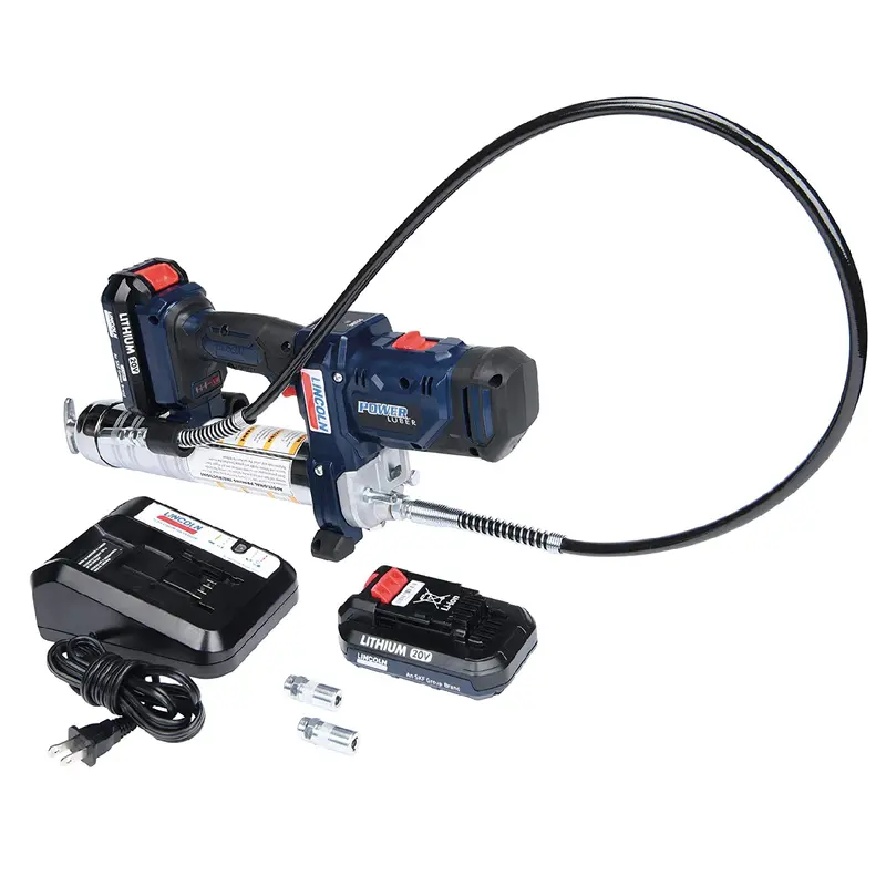 Lincoln Industrial 1888 2-Speed 20V Cordless Grease Gun Kit With Dual Batteries 1