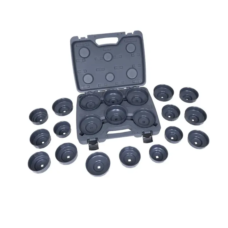 Lisle 61460 21-Piece Heavy-Duty Oil Filter Wrench Set With End Caps 1