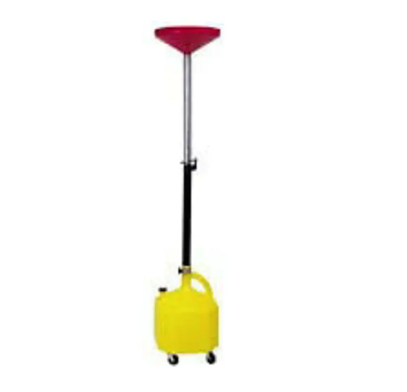 Lisle 8-Gallon Rolling Oil Drain And Lift Station 1