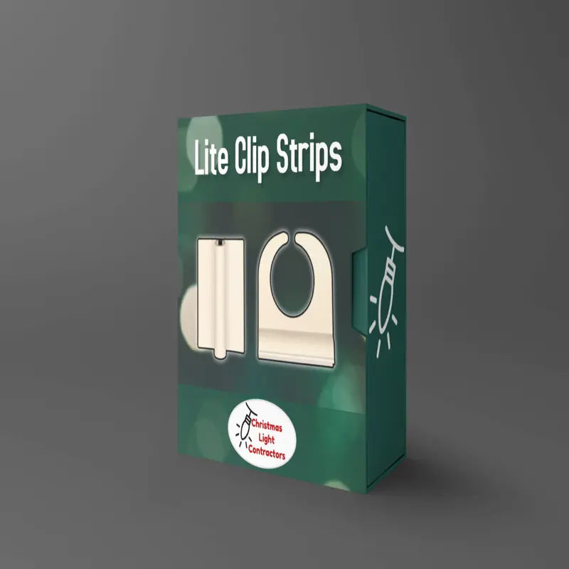 Lite Clip Strip – Adjustable Mounting Clips (White Or Brown) 1